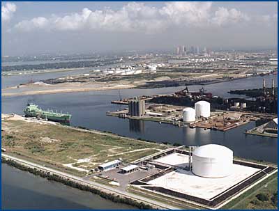 Refrigerated propane import terminal