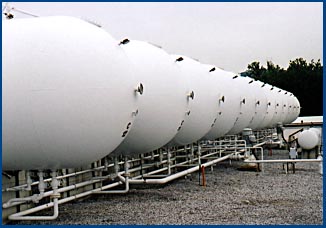 Ambient temperature LPG storage tanks