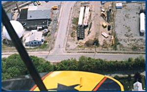 The Learjet was in the shop that day